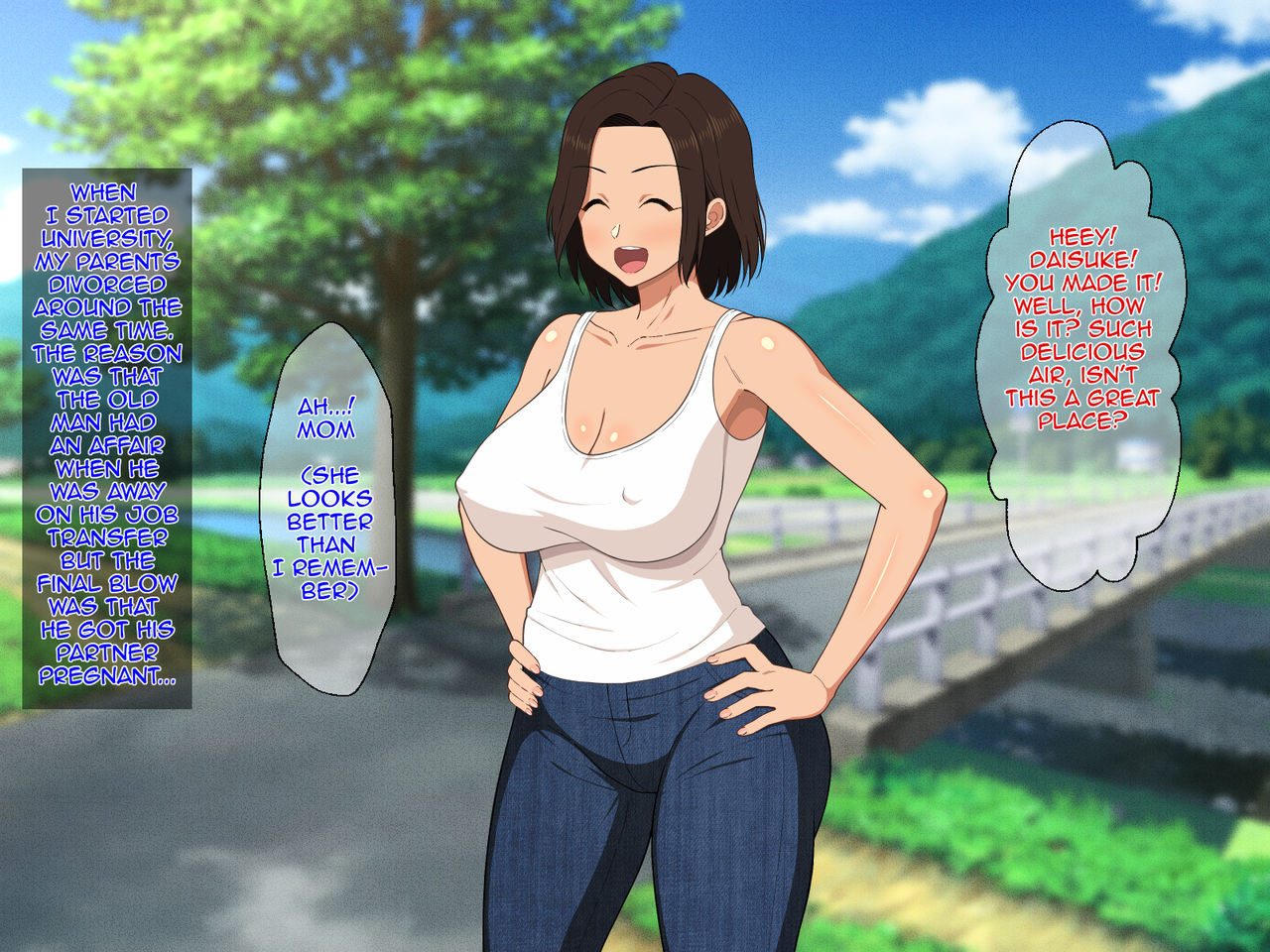 Manatsu no Inaka de Asedaku ni Natte Musaboriau Oyako | Mother and Son Sweating and Lusting for Each Other in The Midsummer Countryside page 7 full