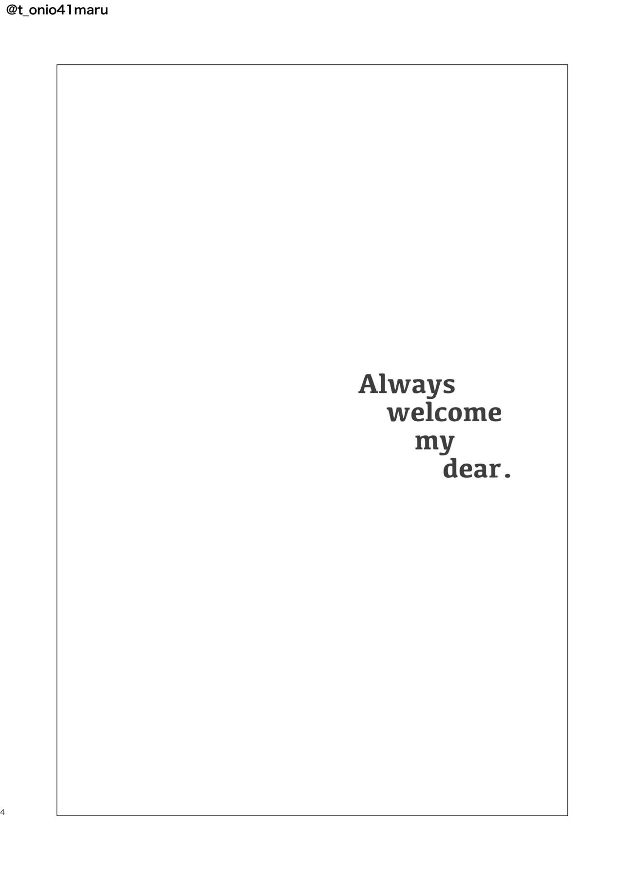 Always welcome my dear. page 3 full