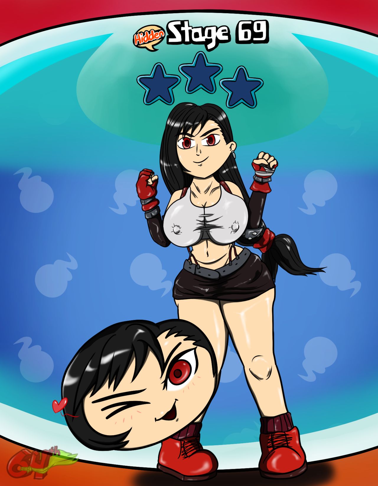 Youkai Watch Dissidia: Tifa Gets Wib Wobbed page 1 full