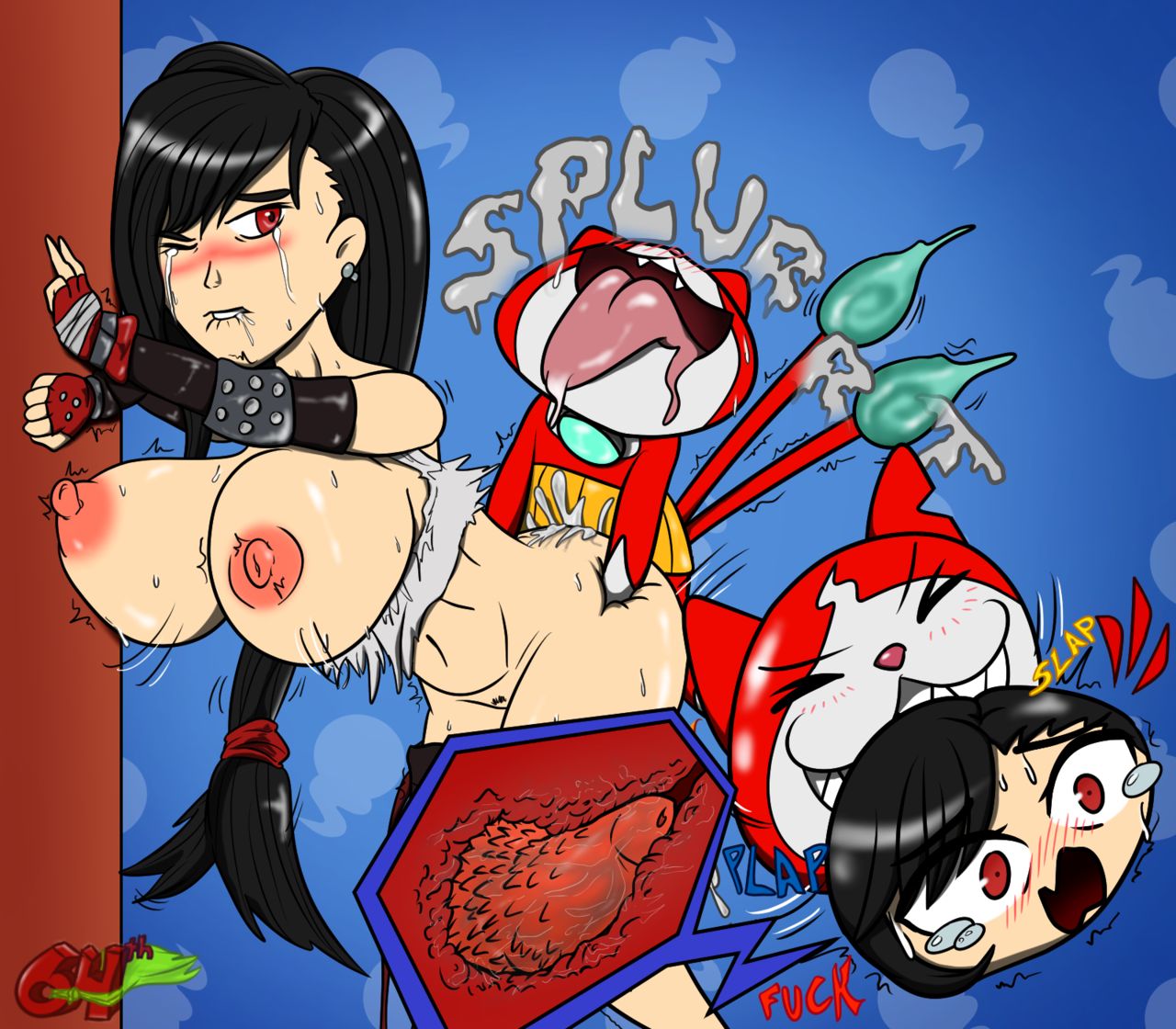 Youkai Watch Dissidia: Tifa Gets Wib Wobbed page 4 full