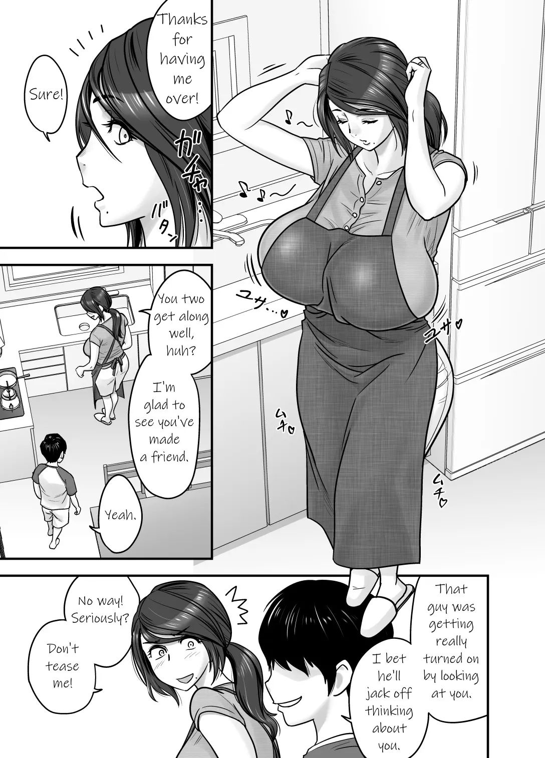 Hitozuma de Mama de Hatsukano | My First Girlfriend is a Housewife and my Mom page 9 full