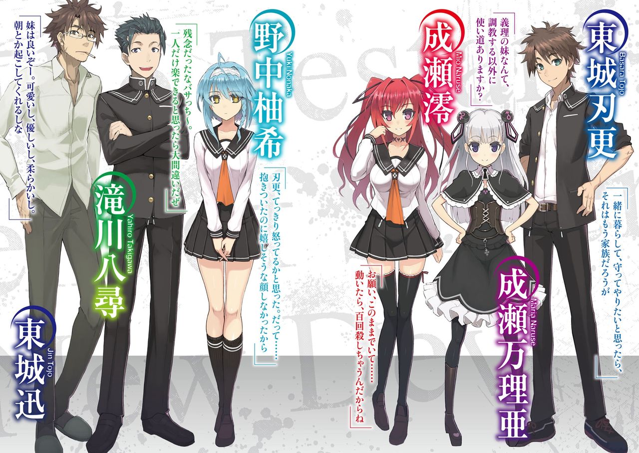 Shinmai Maou no Testament Light Novel Illustrations page 3 full