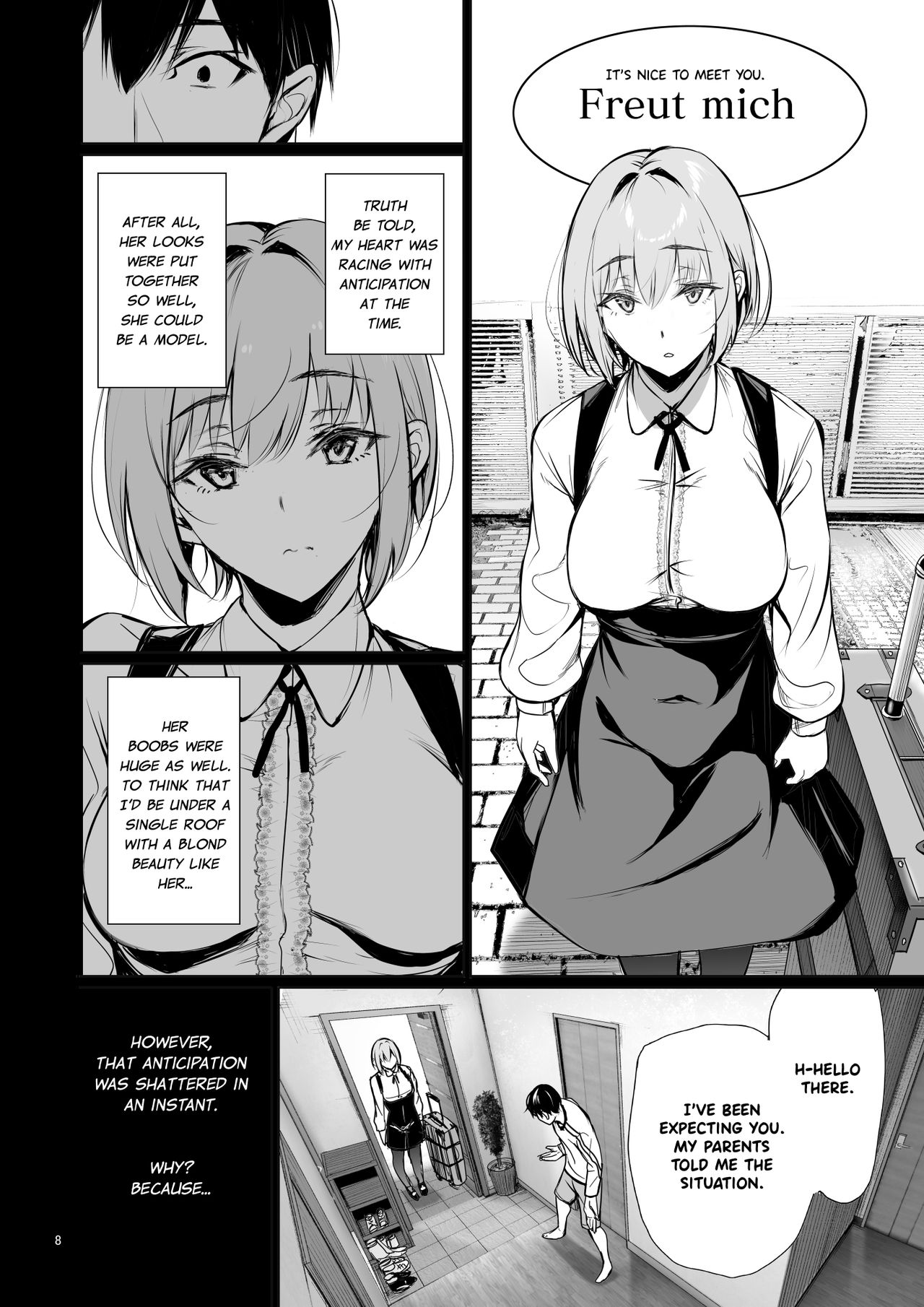 Homestay-chu no Doitsu Musume ga Issho ni Furo ni Haitte Kuru Wake | The Reason Why a German Girl Takes a Bath Together With Me on Her Homestay page 8 full