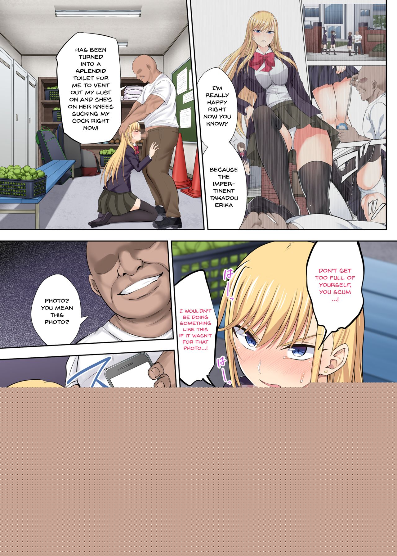 TenniCir no Joou ga Bihin no Chinpo Cleaner ni Otosareru Hanashi |  A Story Of The Tennis Queen Falling Into Being Cock Cleaner page 3 full