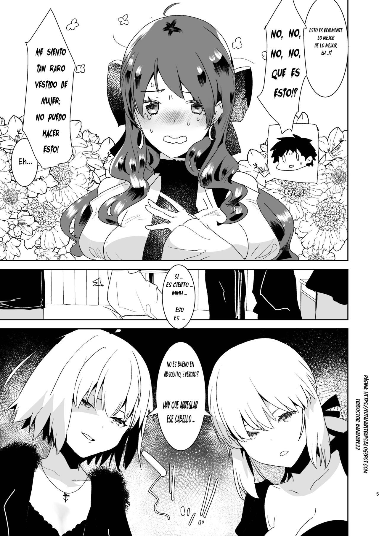 Futanari Alter-tachi ni Josou Shita Ore ga Okasareru Hanashi page 4 full