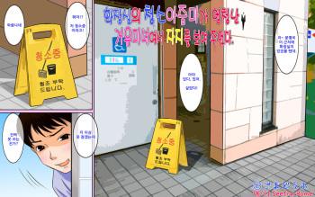 Toile Seisou no Oba-san ga Sugoi Kyonyuu Bijin Datta node Chinko Misetsukete Mita | 화장실의 청소아주머니가 엄청난 거유미인이라 자지를 보여주었다. cover