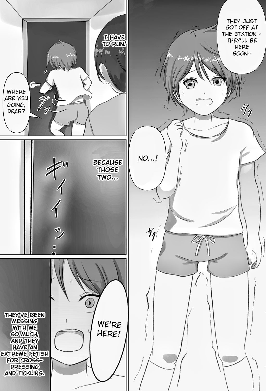 Josou Kusuguri Feti na Baka Aneki Futari ga Ouchi e Kaette Kiyagatta! page 4 full