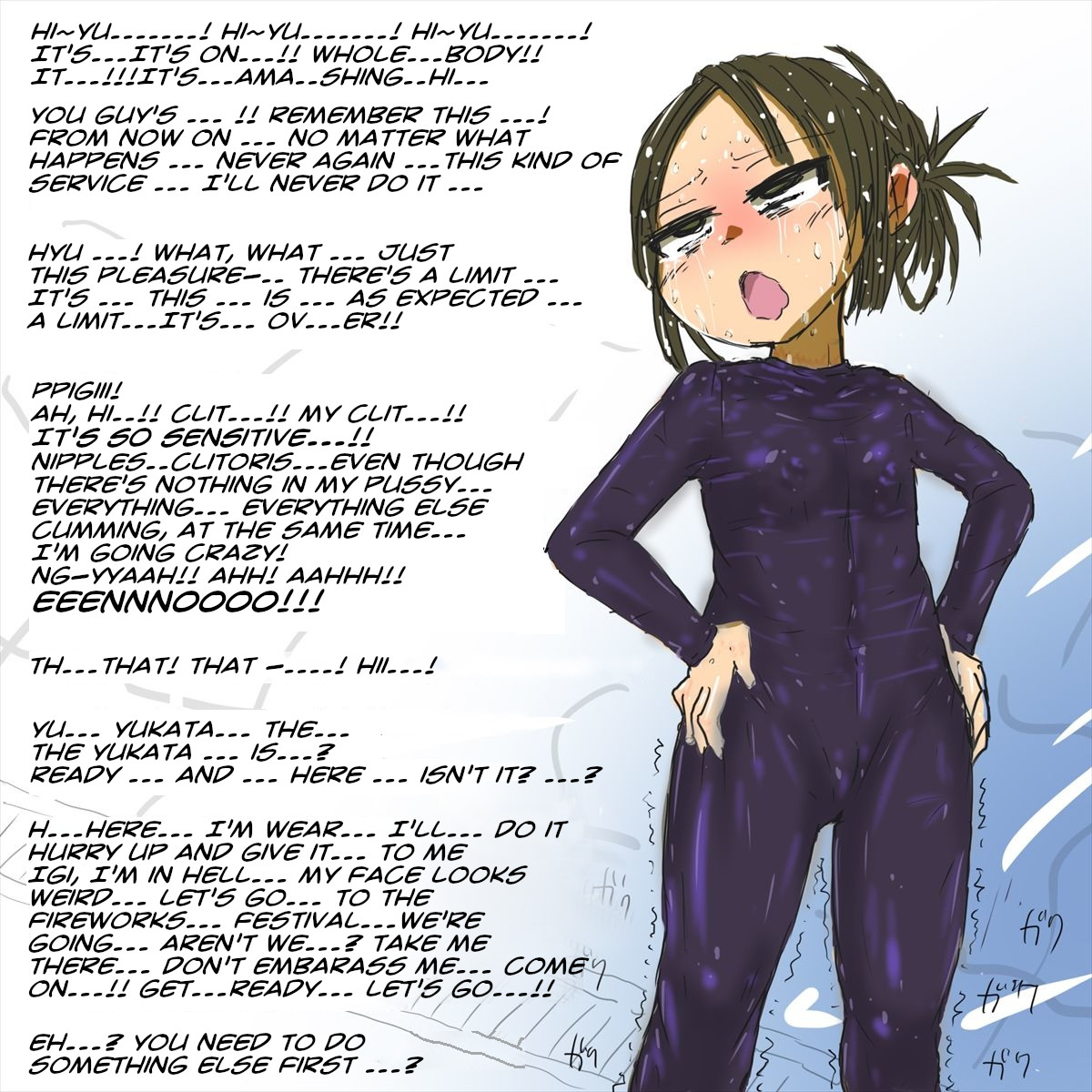 Begging Our Classmate Who Never Refuses, to Wear a Super Perverted Tentacle Swimsuit page 6 full