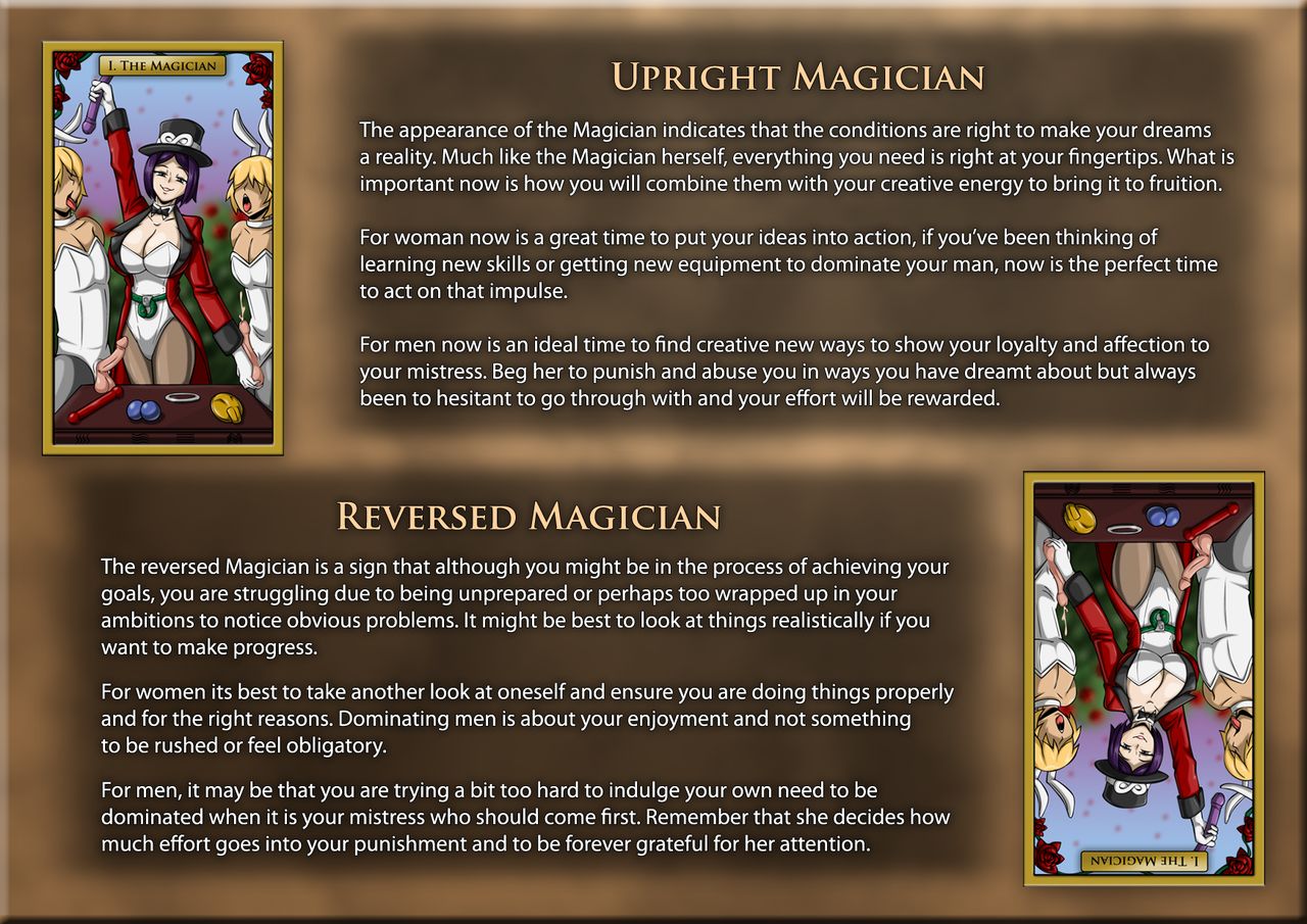 Femdom Tarot Cards -Major Arcana Cards, Symbolism, and Reading Guide page 8 full