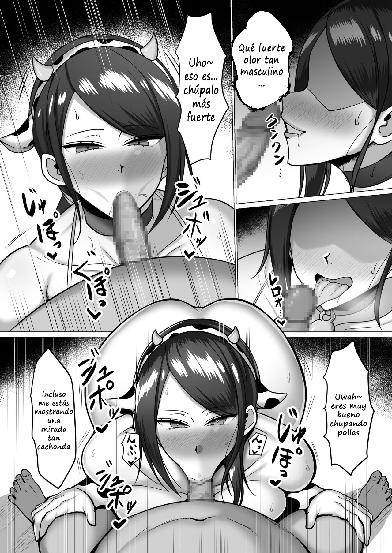 Muchimuchi Hitozuma to Ushi Cos H | Cow Cosplay Sex with a Frustrated Housewife page 9 full