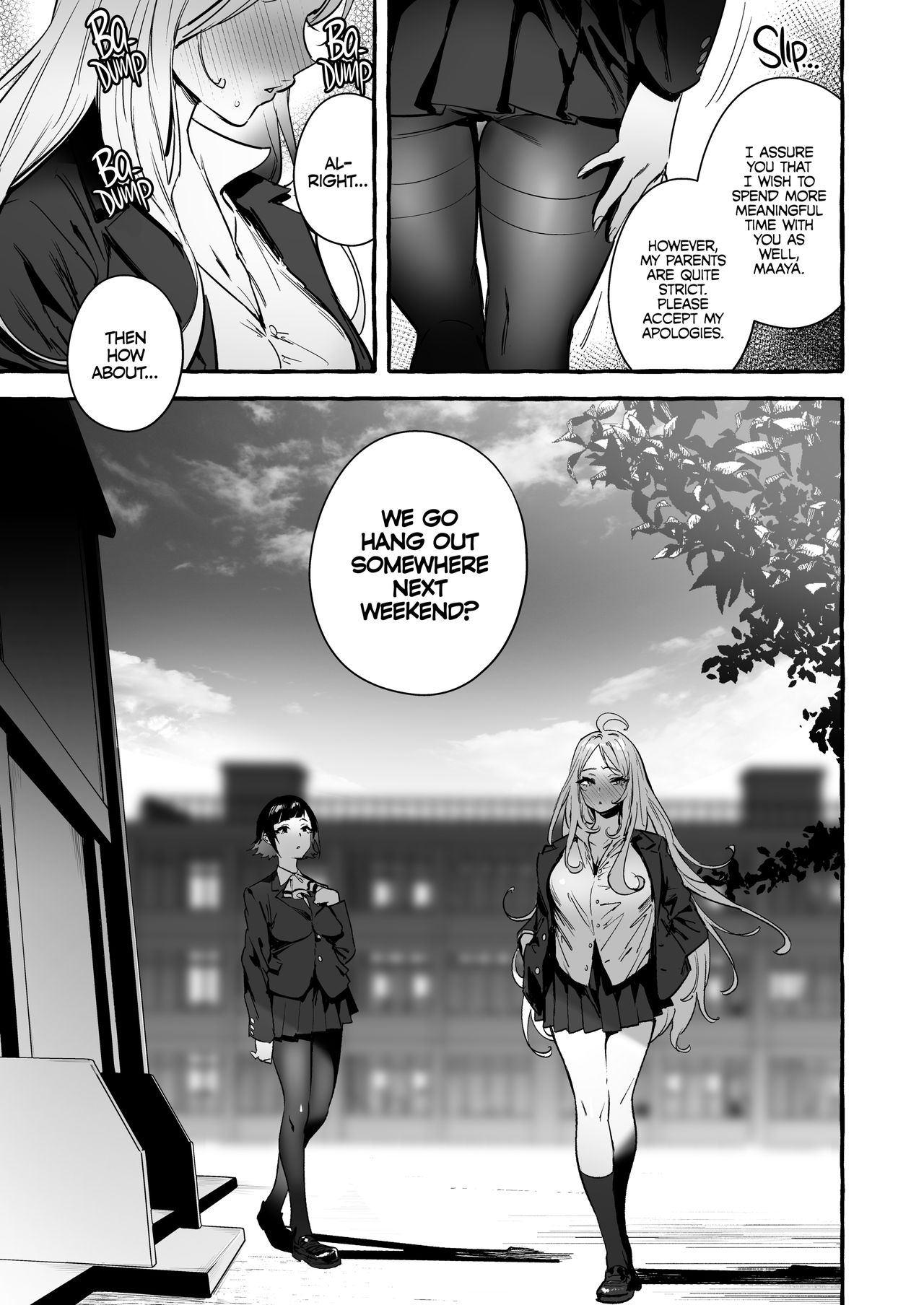 Futanari-san to Nonke-san♀Hatsu Date Hen | Straight Girl Meets Futa: The First Date page 8 full