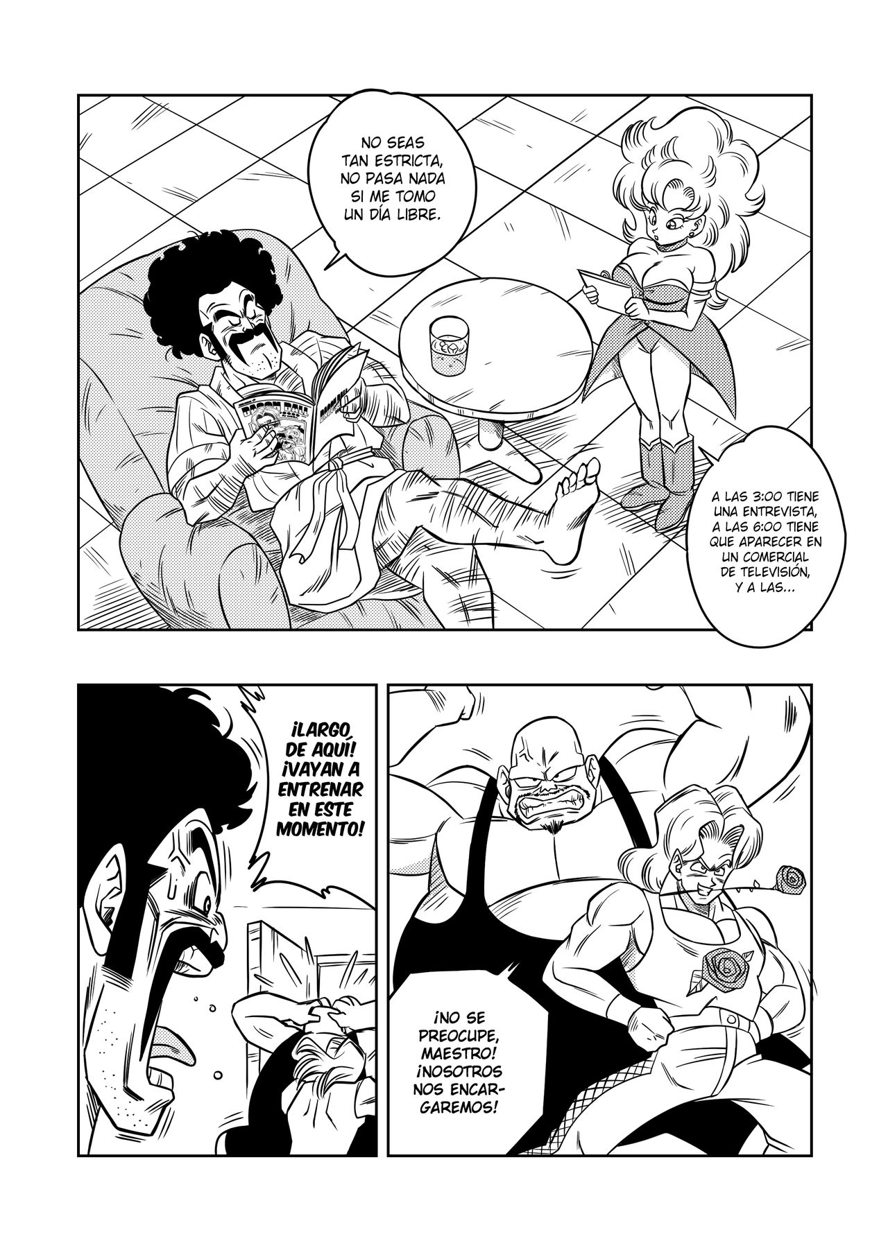 Mister Satan no Himitsu no Training | El Entrenamiento Secreto de Mr. Satán page 4 full