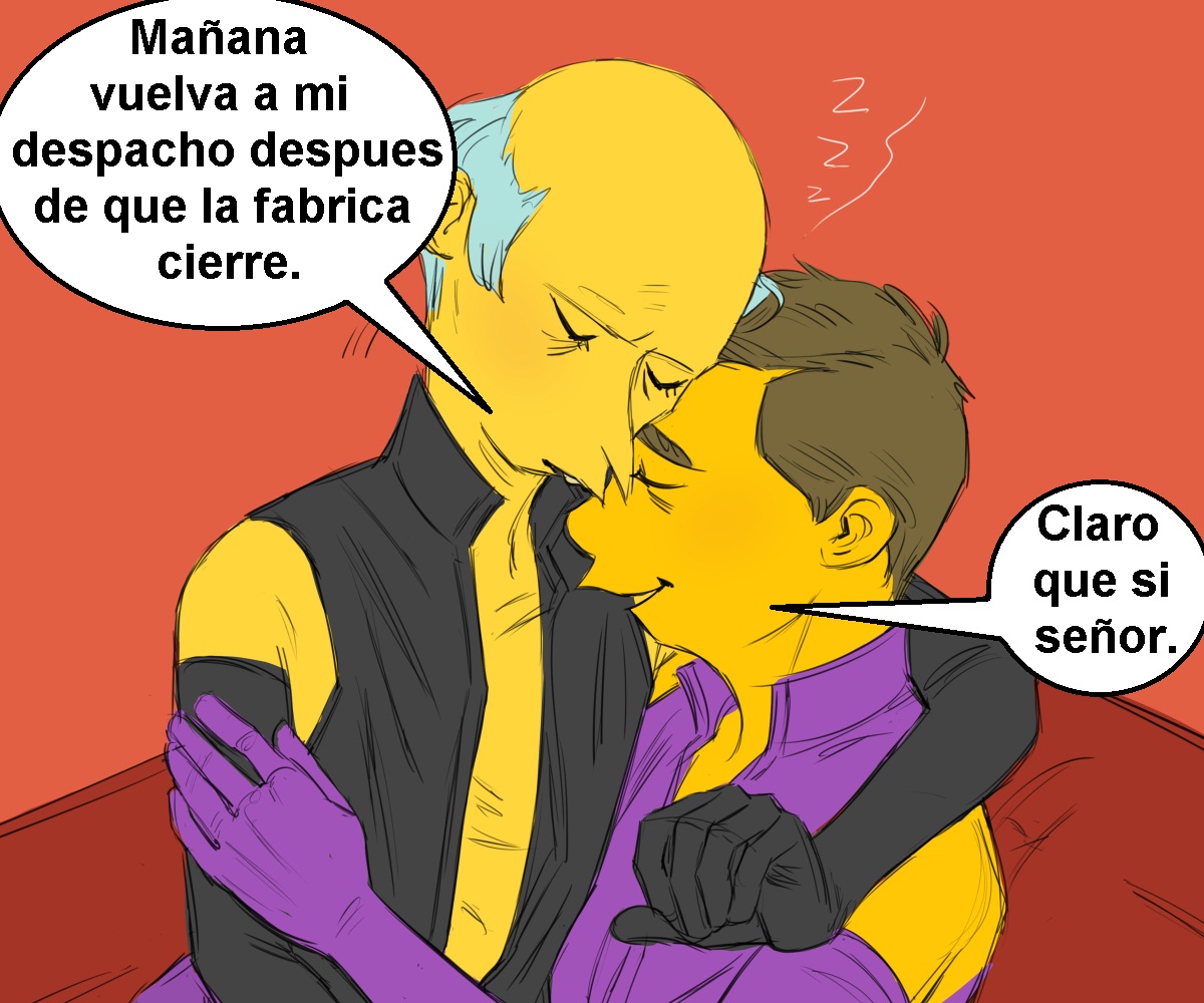 Simpsons xxx - En el despacho del jefe page 8 full