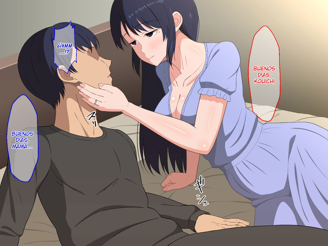 Sabishigari Bijin Haha wa Musuko to no Aiyoku Sex ni Oboreru page 10 full