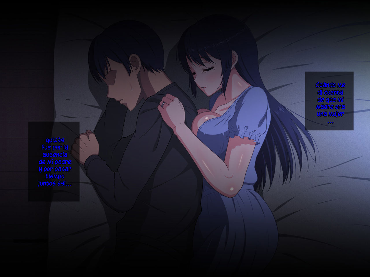 Sabishigari Bijin Haha wa Musuko to no Aiyoku Sex ni Oboreru page 9 full