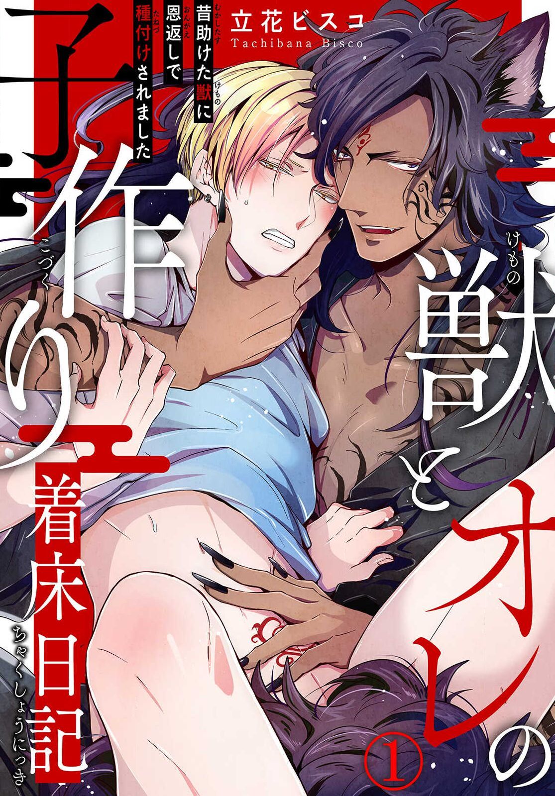 Kemono to Ore no Kozukuri Chakushou Nikki ~Mukashi Tasuketa Kemono ni Ongaeshi de Tanetsuke Saremashita~ Ch.1 page 1 full