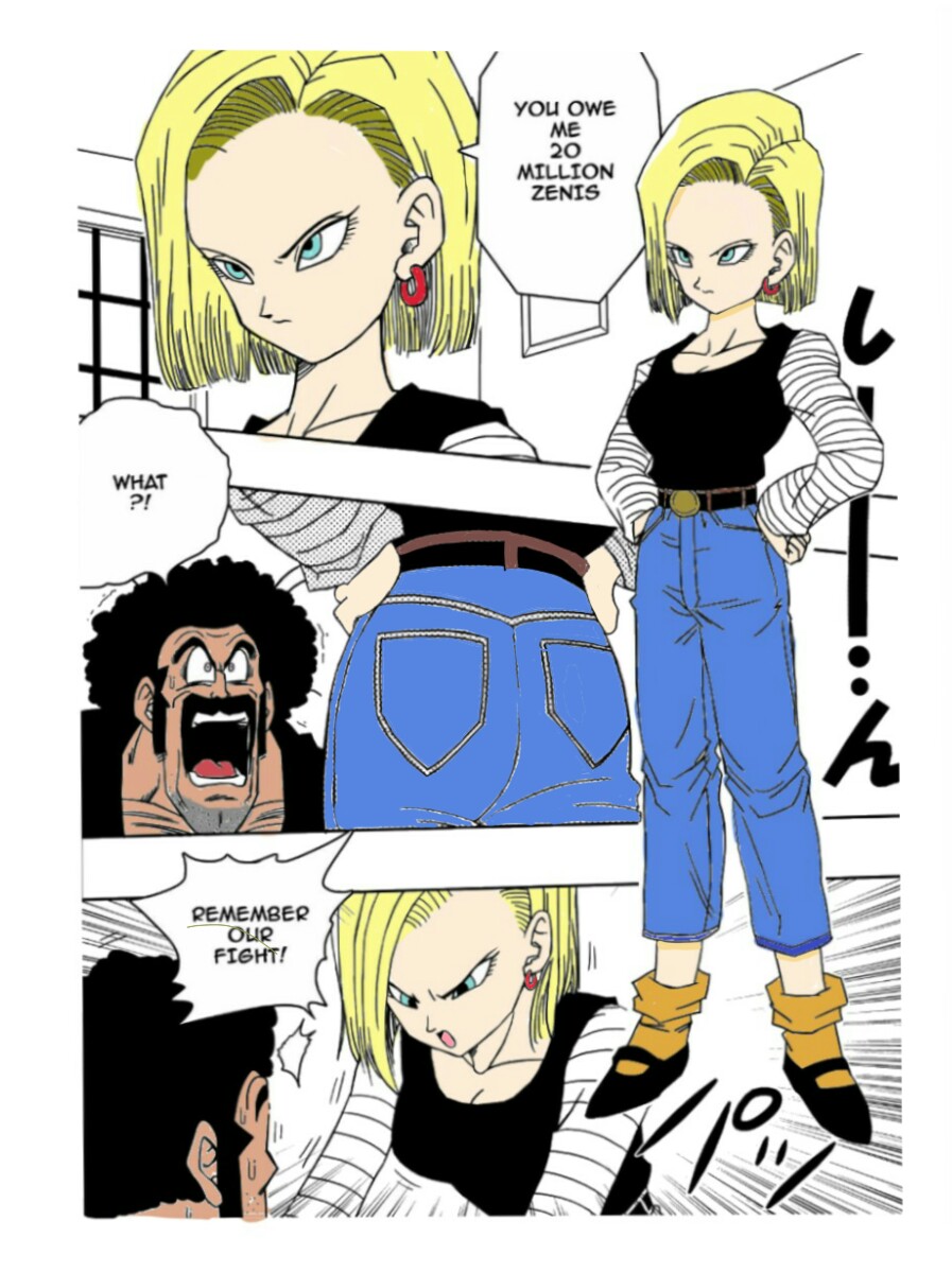 18-gou to Mister Satan!! Seiteki Sentou! | Android N18 and Mr. Satan!! Sexual Intercourse Between Fighters! page 5 full