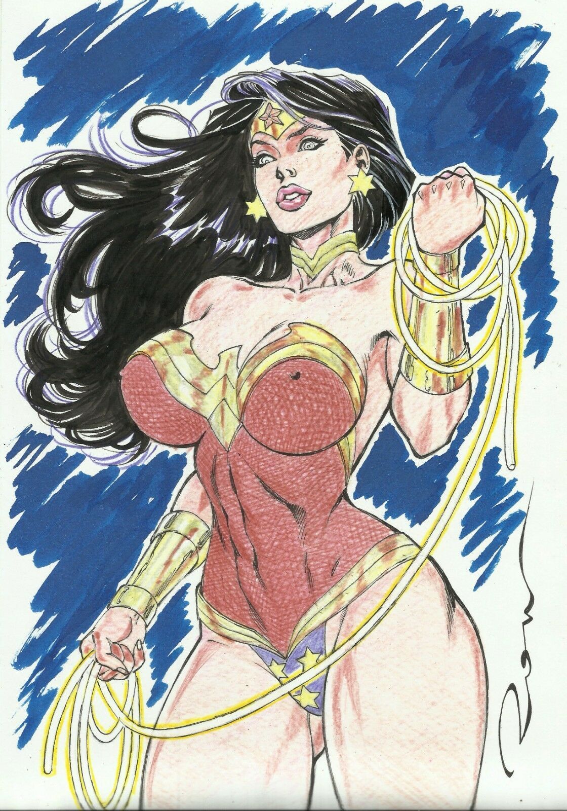 Benes studio: Wonder Woman page 1 full