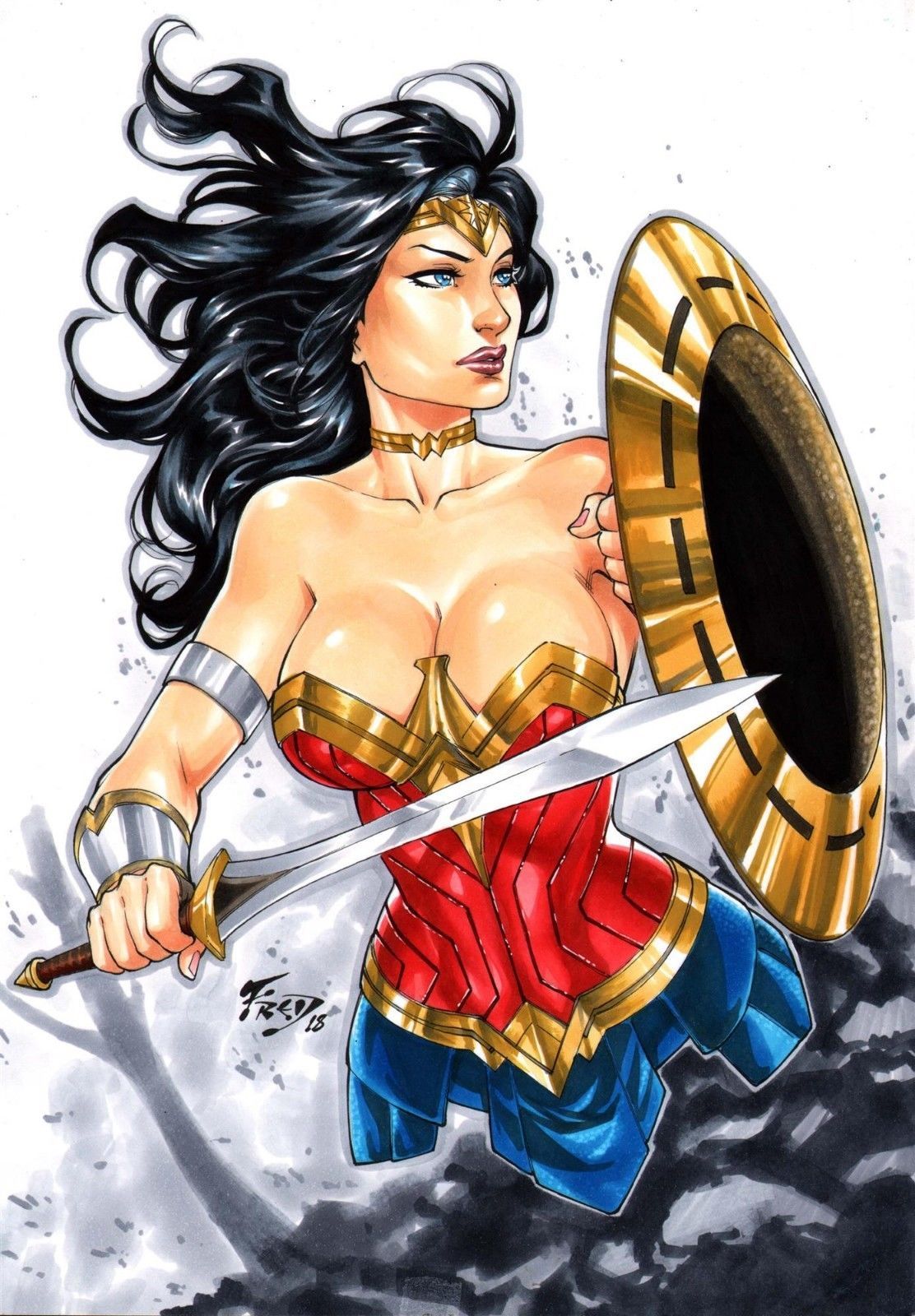 Benes studio: Wonder Woman page 10 full