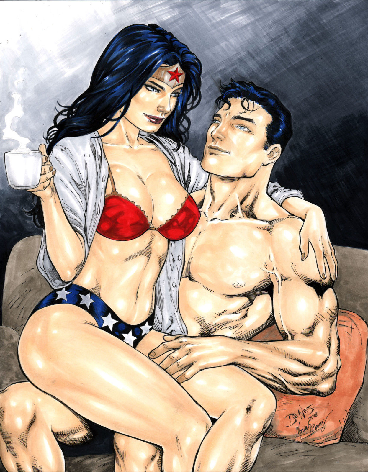 Benes studio: Wonder Woman page 9 full