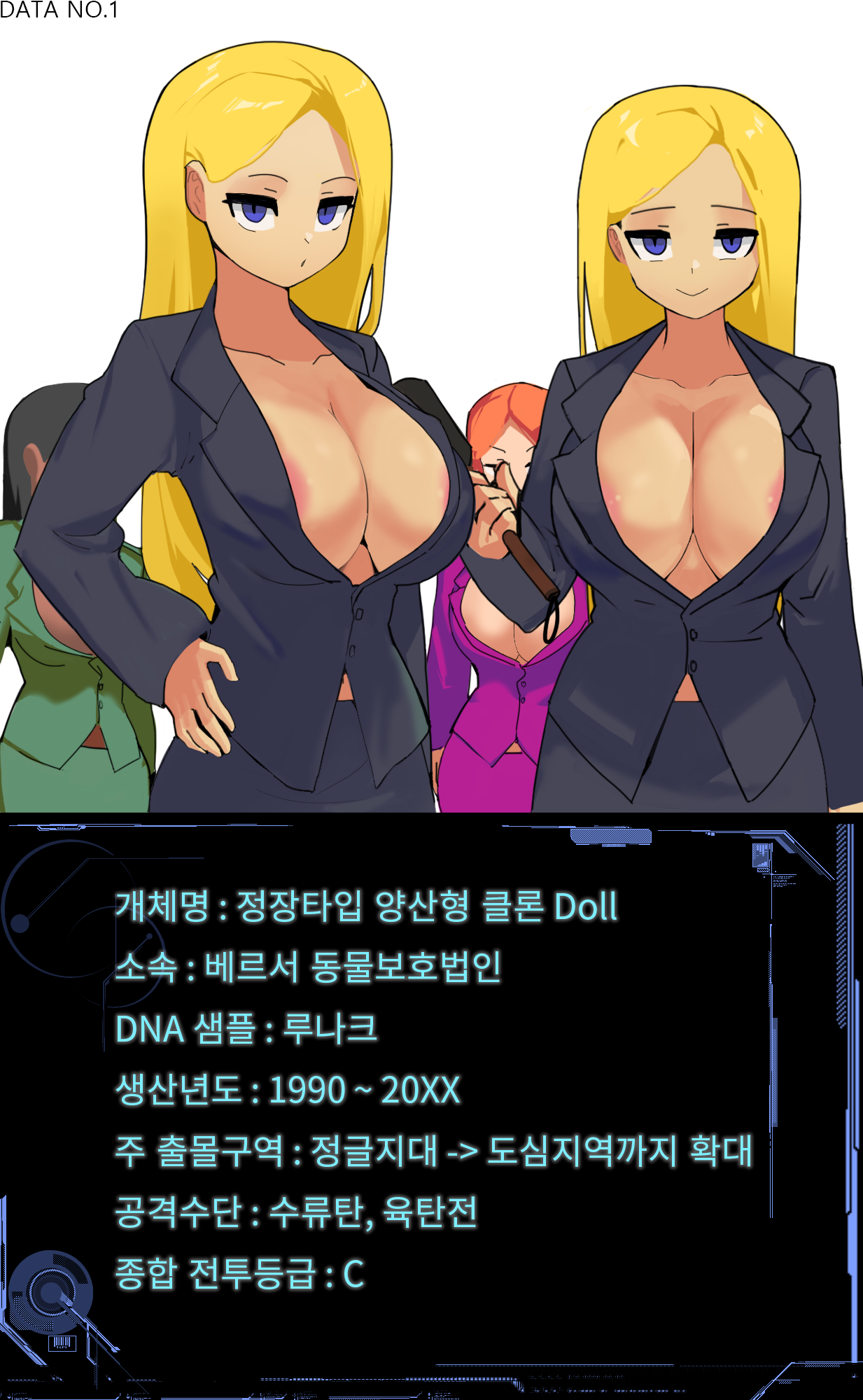 Female Combat Data Vol. 1 page 3 full