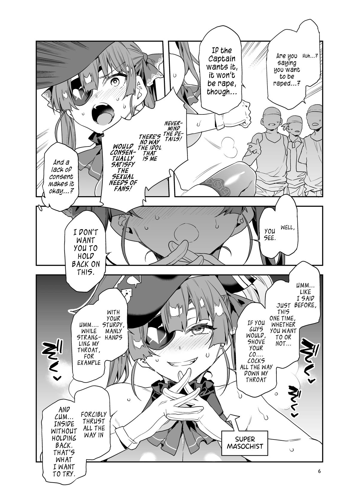 Marine Senchou wa Hi Goui no Ue de Wakarasaretai | Captain Marine Wants to be Raped in a Non-Consensual Manner page 7 full