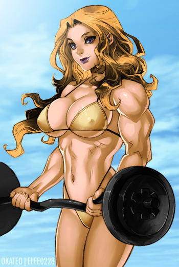 Muscle Blonde Girl cover