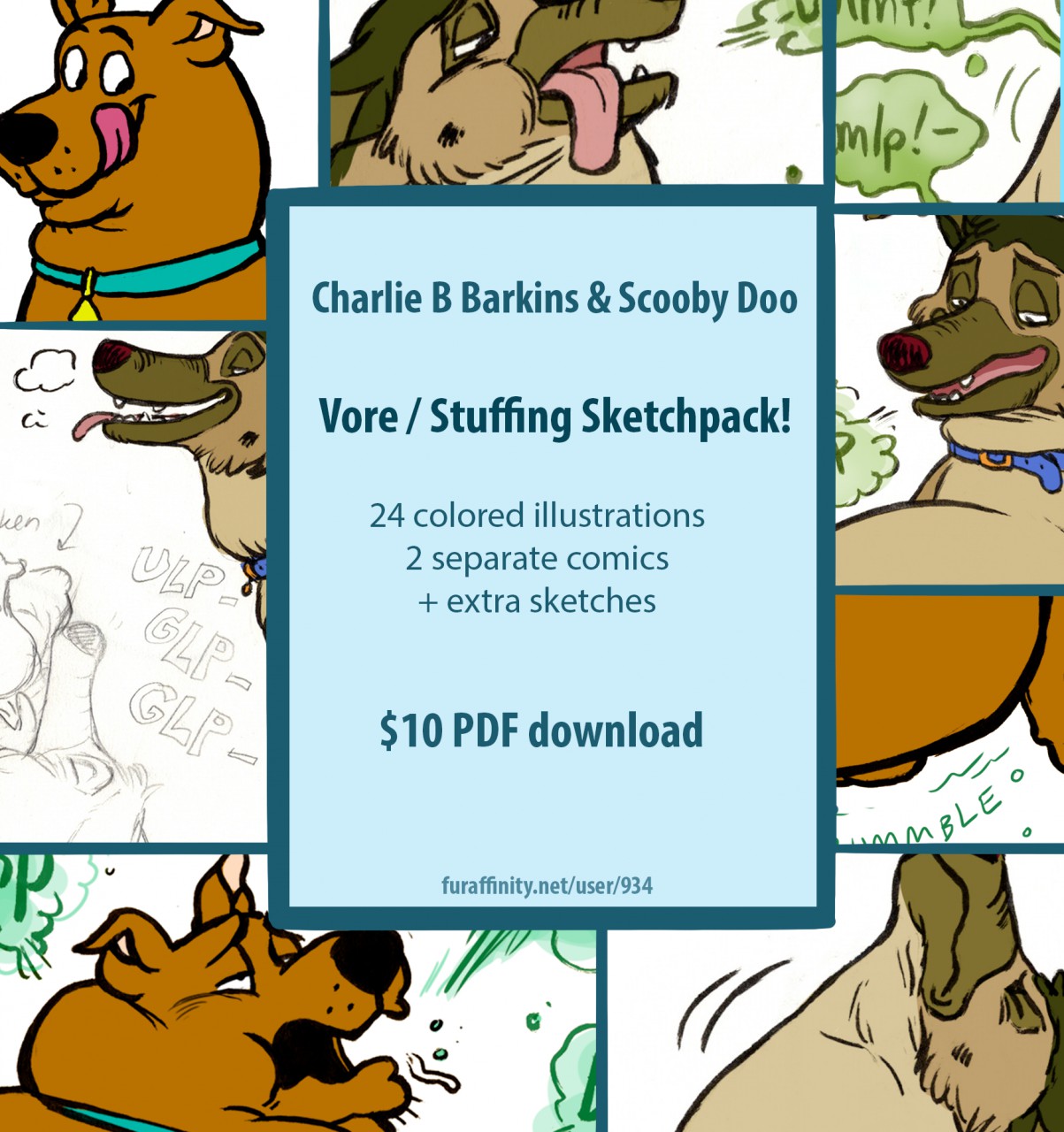 Scooby &amp; Charlie Sketchpack page 1 full