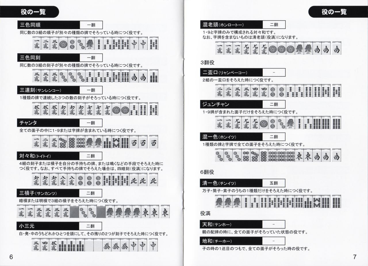 麻雀幻想曲I・II・III スリム版 -  Mahjong Gensoukyoku I - II - III - Slim Edition page 8 full