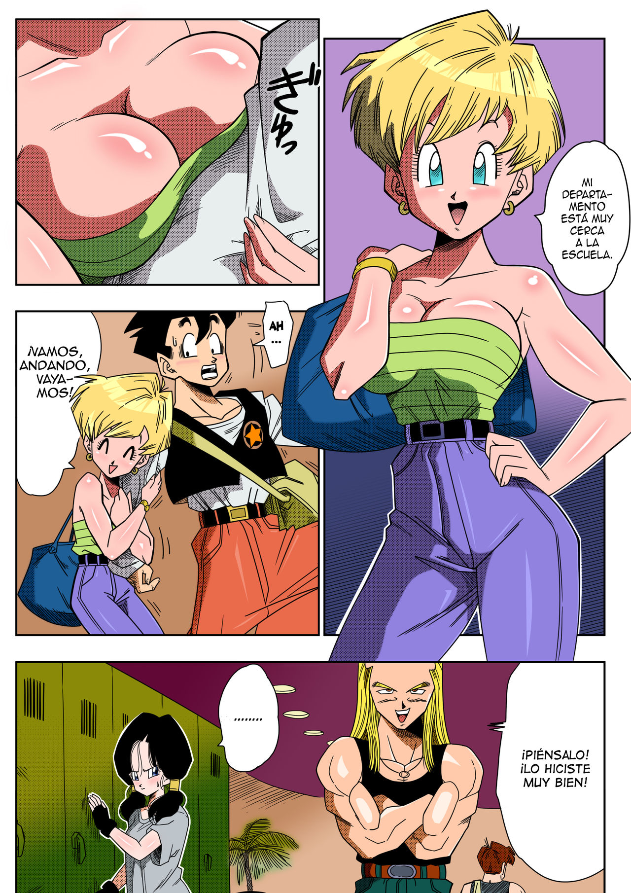 TRIANGULO AMOROSO Z - Gohan Conoce a Erasa   =EES= page 4 full