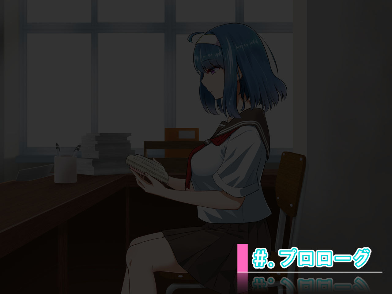 Muttsuri de Atama no Naka Dosukebe na Bungaku Shoujo Oosaki Aoi wa Boku no Ero Mesu Dorei page 3 full