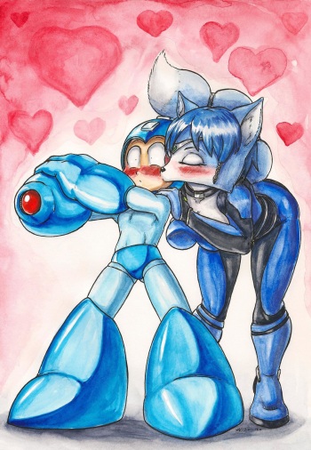 Megaman x Krystal cover