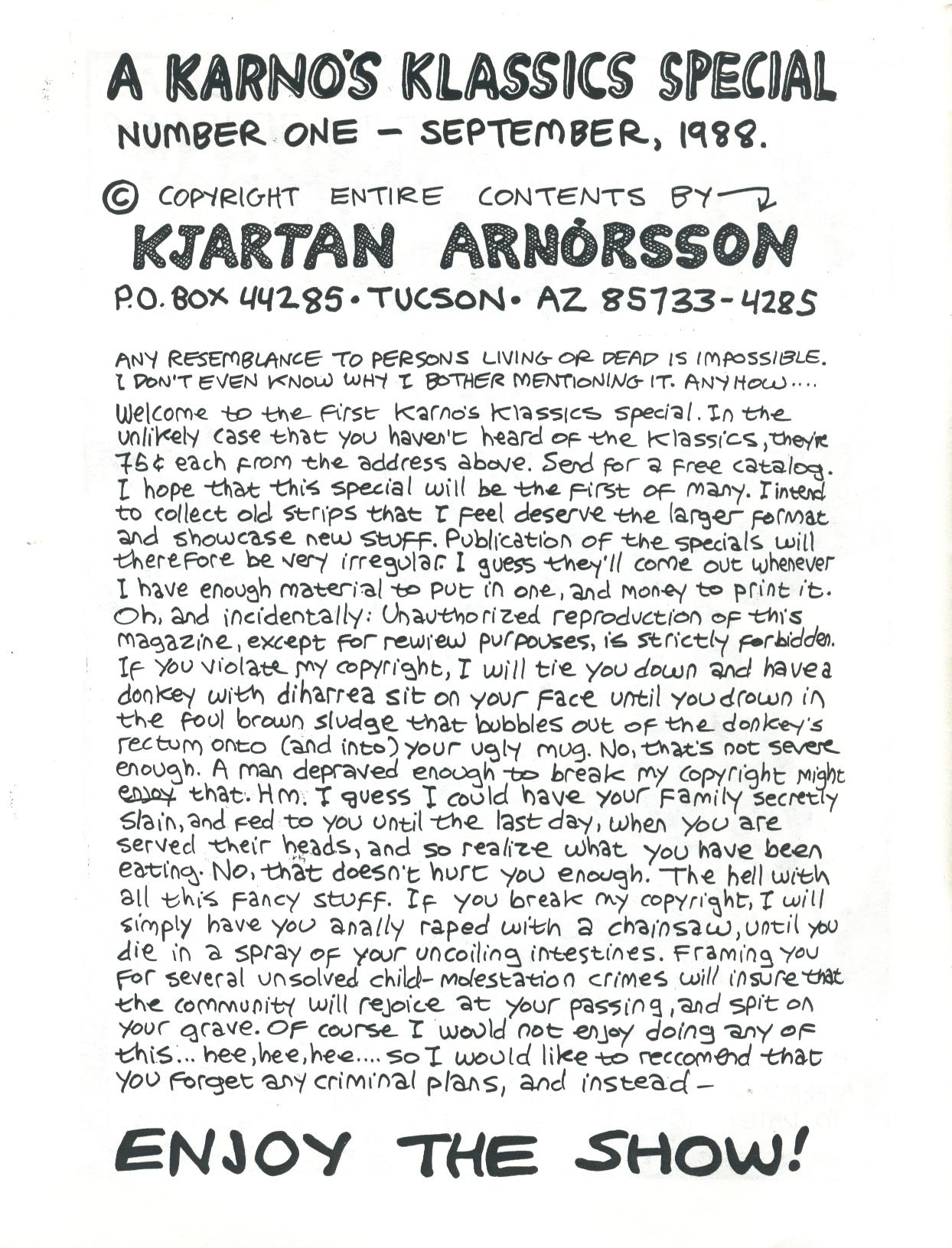 Karno's Klassics Special №1: Kitten Kelly Kollection page 2 full