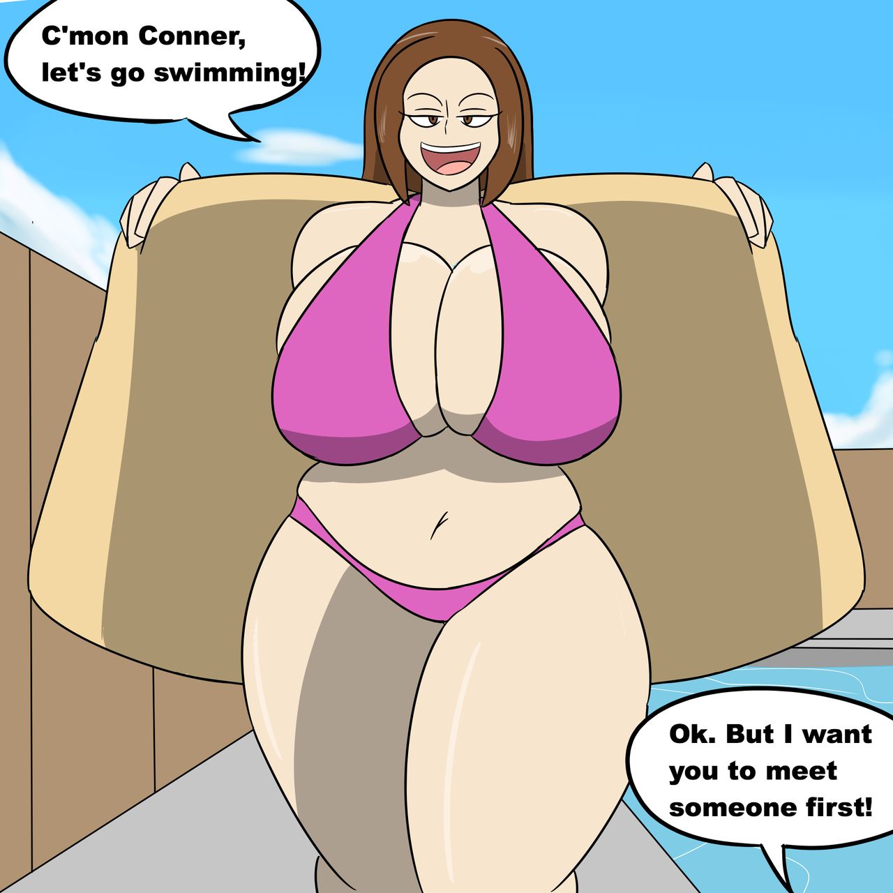 Surprise Pool Party! page 1 full