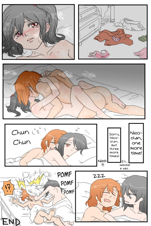 Honoka to Nico-chan ga Love ChuChu shiteru dake no Manga dayo! | A Manga where Honoka and Nico-chan only do kissy kissy lovey dovey stuff! page 7 full